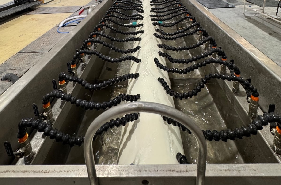 Construction worker woman in safety gear holding clipboard
